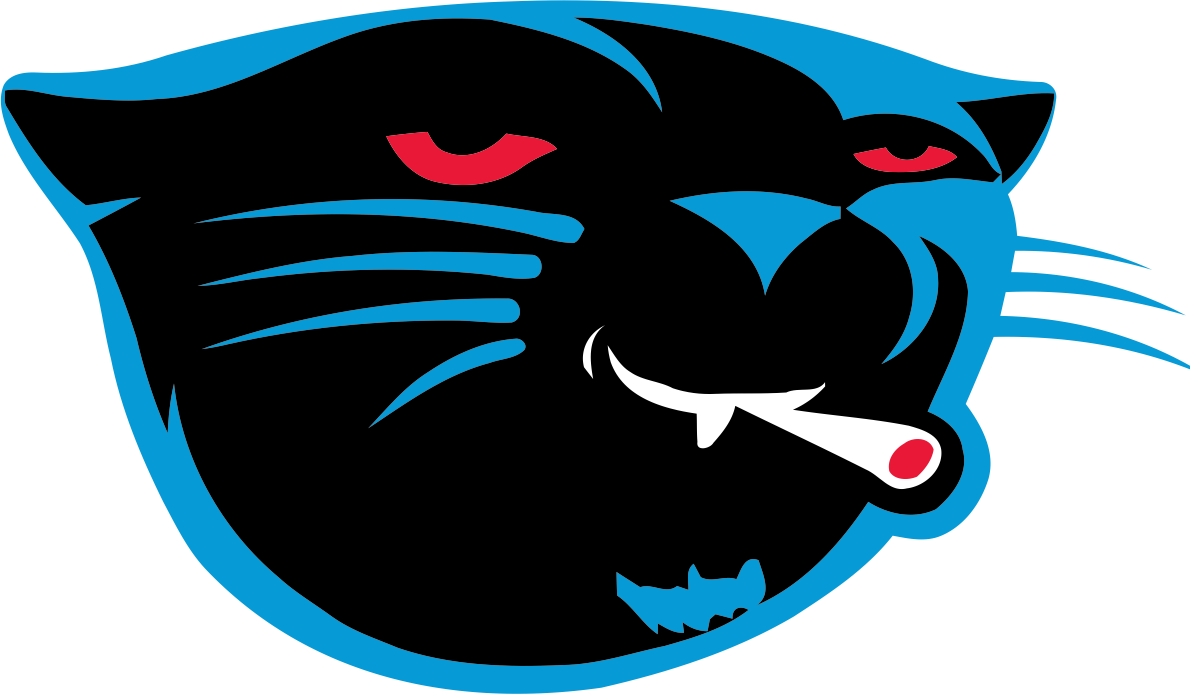Carolina Panthers Smoking Weed Logo DIY iron on transfer (heat transfer)